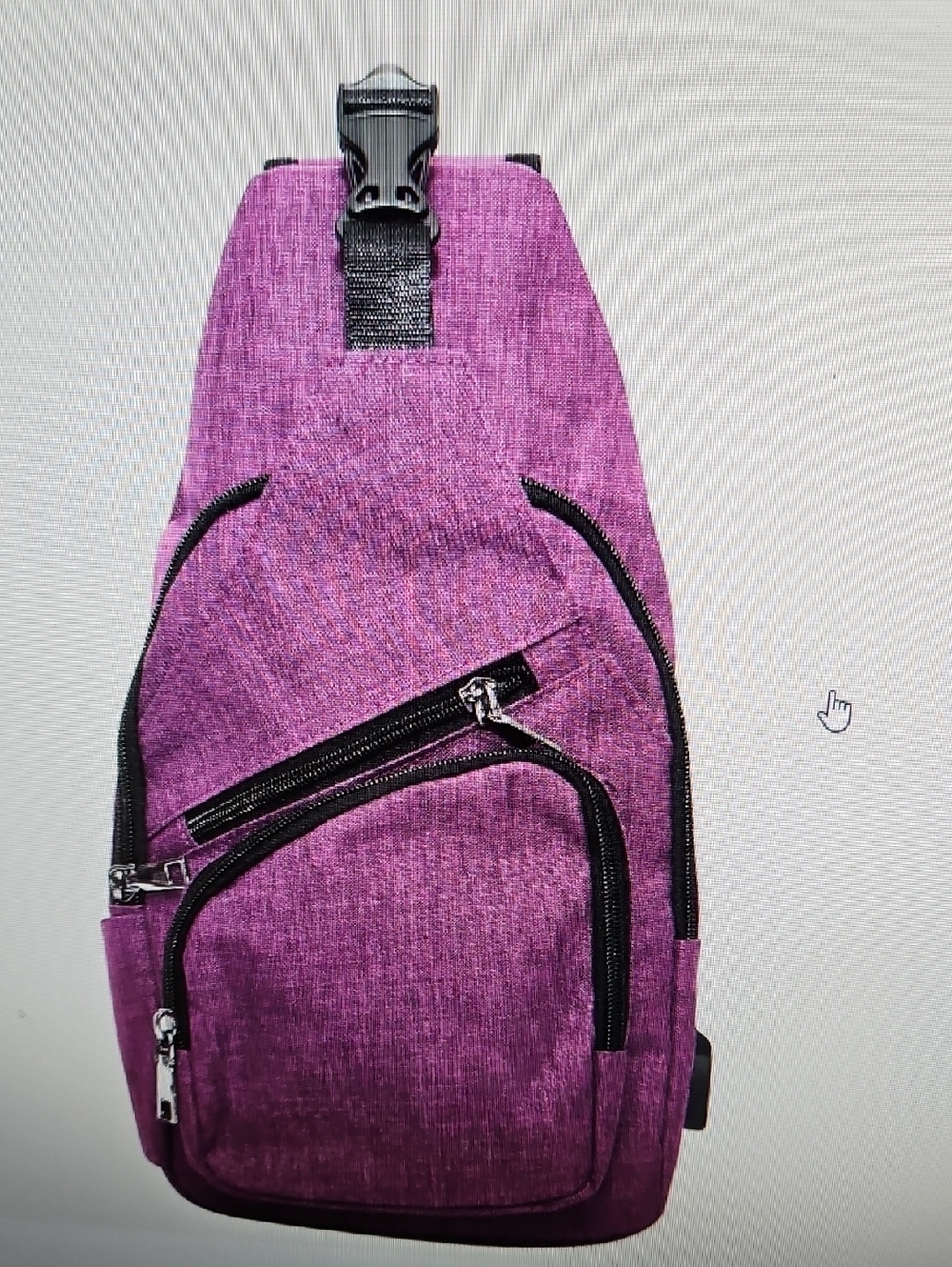 NWOT NUPOUCH PLUM ANTI-THEFT CROSSBODY BAG NEW $40